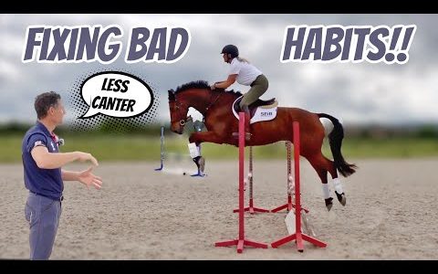 FIXING MY BAD JUMPING HABITS | Correcting our Canter